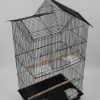 4 X Medium Size Bird Cage Parrot Budgie Aviary with Perch – Black