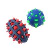 2 x Large Dog Puppy Rubber Spike TPR Football Ball Dental Hygiene Chew Play Toy