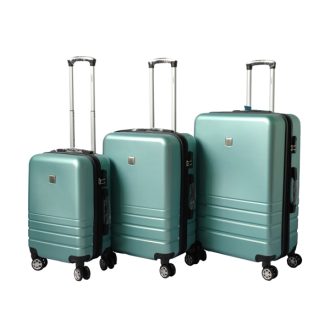 Expandable ABS Luggage Suitcase Set 3 Code Lock Travel Carry Bag Trolley