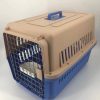 Large Airline Dog Cat Crate Pet Carrier Cage With Tray And Bowl – Blue