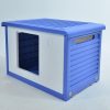 Small Plastic Pet Dog Puppy Cat House Kennel – Blue