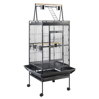 174 cm Large Bird Budgie Cage Parrot Aviary With Metal Tray and Wheel