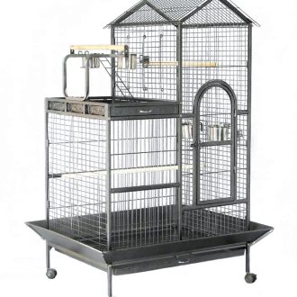 160cm XL Bird Cage Pet Parrot Aviary Perch Castor Wheels