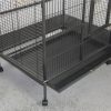 160cm XL Bird Cage Pet Parrot Aviary Perch Castor Wheels