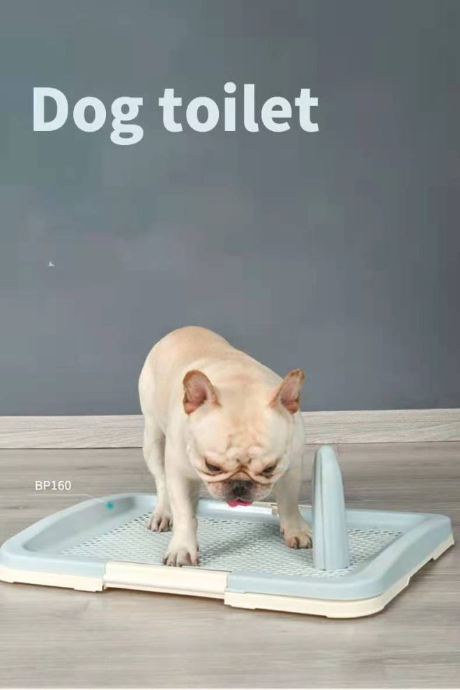 Portable Dog Potty Training Tray Pet Puppy Toilet Trays Loo Pad – 47x34x5.5 cm, Blue