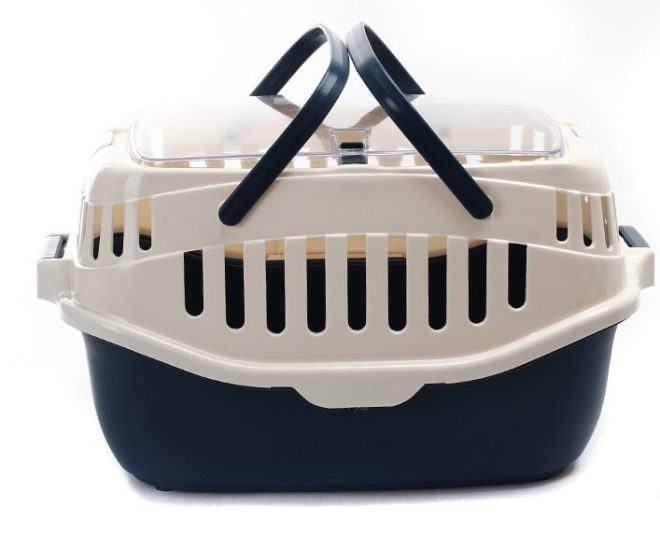 Medium Dog Cat Crate Pet Rabbit Guinea Pig Ferret Carrier Cage – Blue