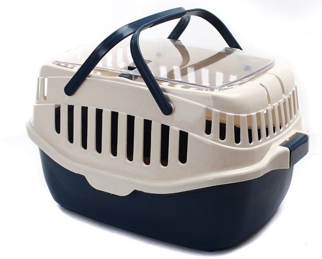 Medium Dog Cat Crate Pet Rabbit Guinea Pig Ferret Carrier Cage – Blue