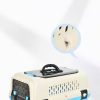 Large Dog Cat Crate Pet Rabbit Carrier Travel Cage With Tray & Window Blue