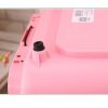 Medium Portable Plastic Dog Cat Pet Pets Carrier Travel Cage With Tray – Pink