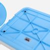 Medium Portable Dog Potty Training Tray Pet Puppy Toilet Trays Loo Pad Mat With Wall – Blue