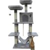 145 cm Cat Scratching Post Tree Scratcher Pole-Little Grey