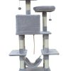 145 cm Cat Scratching Post Tree Scratcher Pole-Little Grey