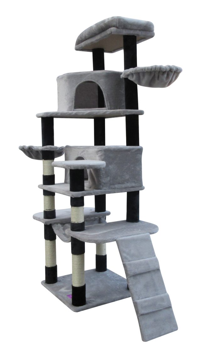 161 cm Cat Scratching Post Tree Scratcher Pole-Little Grey