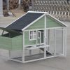 Green Large Chicken Coop Rabbit Hutch Ferret Cat Cage Hen Chook Cat Kitten House