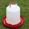 Farm Poultry Bird Chicken Water Drinker 3 L & 3 kg Food Grain Seed Feeder Set