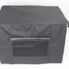 Dog Cat Rabbit Collapsible Crate Pet Cage Canvas Cover – 60x45x51 cm, Black