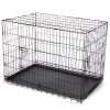 YES4PETS Collapsible Metal Dog Puppy Crate Cat Cage With Divider – 58x44x51 cm