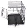 YES4PETS Collapsible Metal Dog Puppy Crate Cat Cage With Divider – 58x44x51 cm