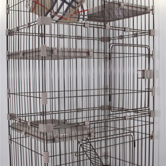 179 cm Pet 4 Level Cat Cage House With Litter Tray & Wheel 82x57x179 CM