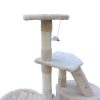 120 cm Multi level Cat Kitten Scratching Post Tree – Beige