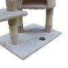 120 cm Multi level Cat Kitten Scratching Post Tree – Beige