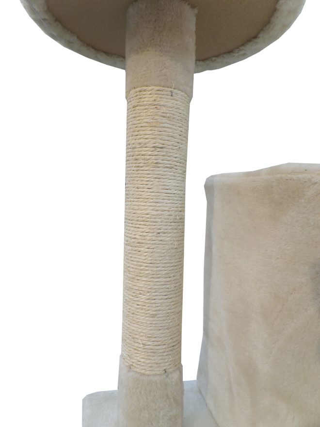 200 cm Cat Scratching Post Tree Scratcher Corner Tower Furniture – Beige