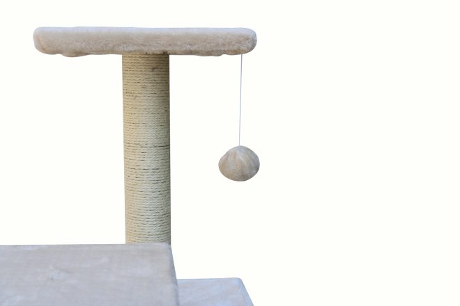 71cm Cat Scratching Tree Scratcher Post Pole Furniture Gym House – Beige