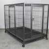 YES4PETS Pet Dog Cat Cage Metal Crate Kennel Portable Puppy Cat Rabbit House – 123x79x96 cm