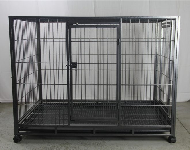 YES4PETS Pet Dog Cat Cage Metal Crate Kennel Portable Puppy Cat Rabbit House – 123x79x96 cm