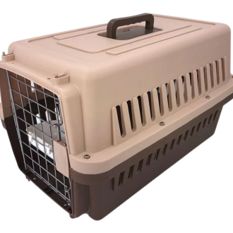 New Medium Dog Cat Rabbit Crate Pet Airline Carrier Cage With Bowl & Tray