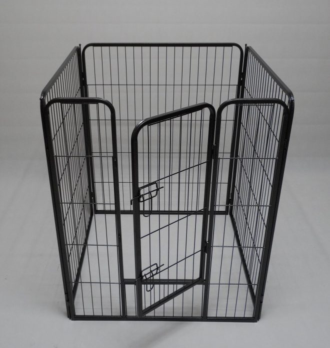 4 Panel Heavy Duty Pet Dog Puppy Cat Rabbit Exercise Playpen Fence Extension – 100×80 cm