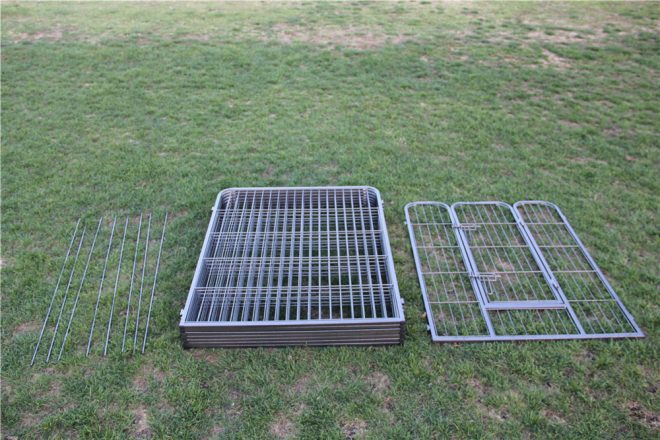 Heavy Duty Pet Dog Puppy Cat Rabbit Exercise Playpen Fence With Cover – 100×80 cm