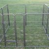 YES4PETS Heavy Duty Pet Dog Puppy Cat Rabbit Exercise Playpen Fence – 120×76 cm