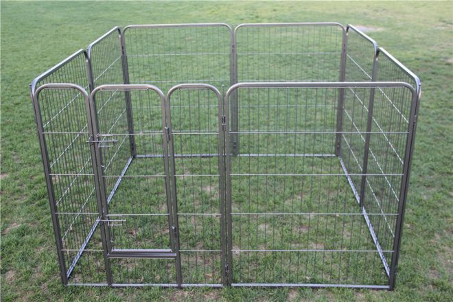 YES4PETS Heavy Duty Pet Dog Puppy Cat Rabbit Exercise Playpen Fence – 120×76 cm