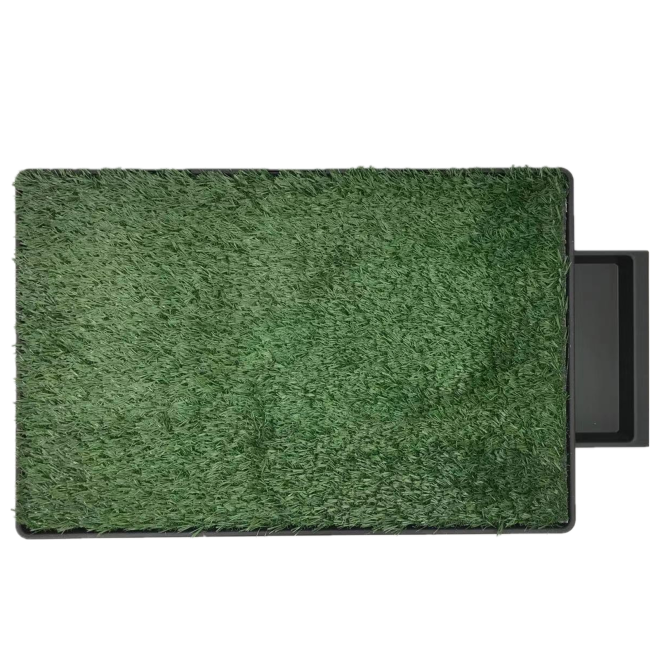 XL Indoor Dog Puppy Toilet Grass Potty Training Mat Loo Pad pad with grass – With 1 Grass Mat