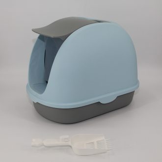 Portable Hooded Cat Toilet Litter Box Tray House with Handle and Scoop