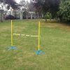 Portable Dog Puppy Training Practice Jump Bar Poles Agility Post