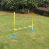 Portable Dog Puppy Training Practice Jump Bar Poles Agility Post