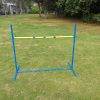 4 x Portable Dog Puppy Training Practice Jump Bar  Poles Agility Post