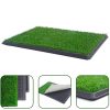 XL Indoor Dog Puppy Toilet Grass Training Mat Loo Pad Potty W Grass – With 2 Grass Mat