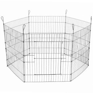 24′ 6 Panel Pet Playpen Fold Exercise Cage Fence Enclosure