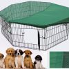 YES4PETS Dog Rabbit Playpen Exercise Puppy Cat Enclosure Fence With Cover – 61×61 cm