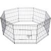 YES4PETS Dog Rabbit Playpen Exercise Puppy Cat Enclosure Fence With Cover – 61×61 cm