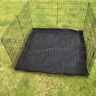 30′ Dog Rabbit Playpen Exercise Puppy Enclosure Fence With Canvas Floor