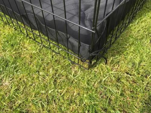 30′ Dog Rabbit Playpen Exercise Puppy Enclosure Fence With Canvas Floor