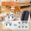 3L Automatic Electric Pet Water Fountain Dog Cat Stainless Steel Feeder Bowl Dispenser Black