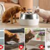 3L Automatic Electric Pet Water Fountain Dog Cat Stainless Steel Feeder Bowl Dispenser Black