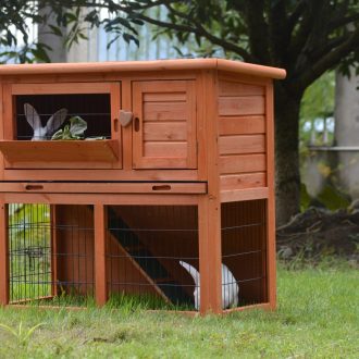 Double Storey Rabbit Hutch Guinea Pig Cage , Ferret cage W Pull Out Tray