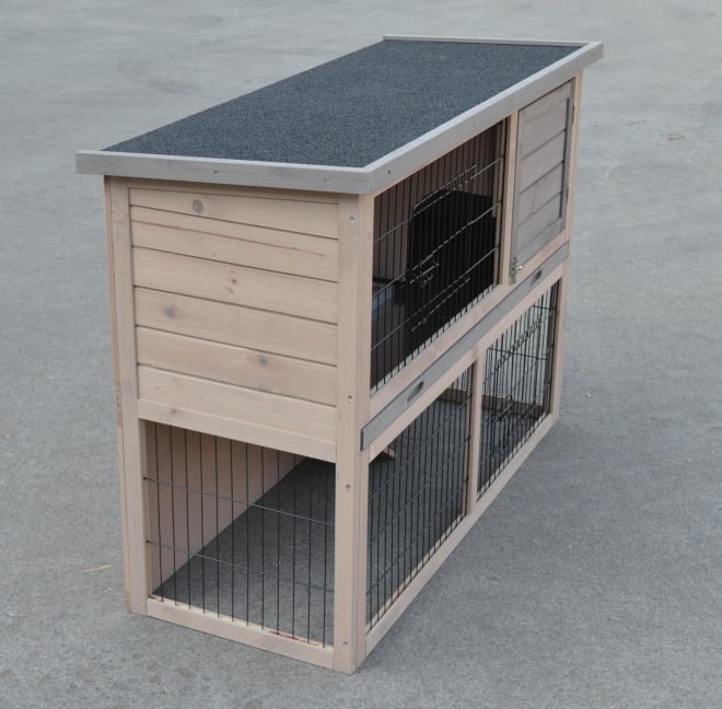 Double Storey Rabbit Hutch Guinea Pig Cage , Ferret cage W Pull Out Tray