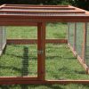 YES4PETS Large Chicken Coop Run Guinea Pig Cage Villa Extension Rabbit Hutch House Pen